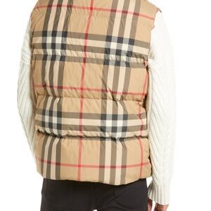 Burberry Nova Check Reversible Men Puffer vest Size Large preowned